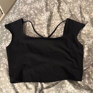 Wild Fable Black Crop Top